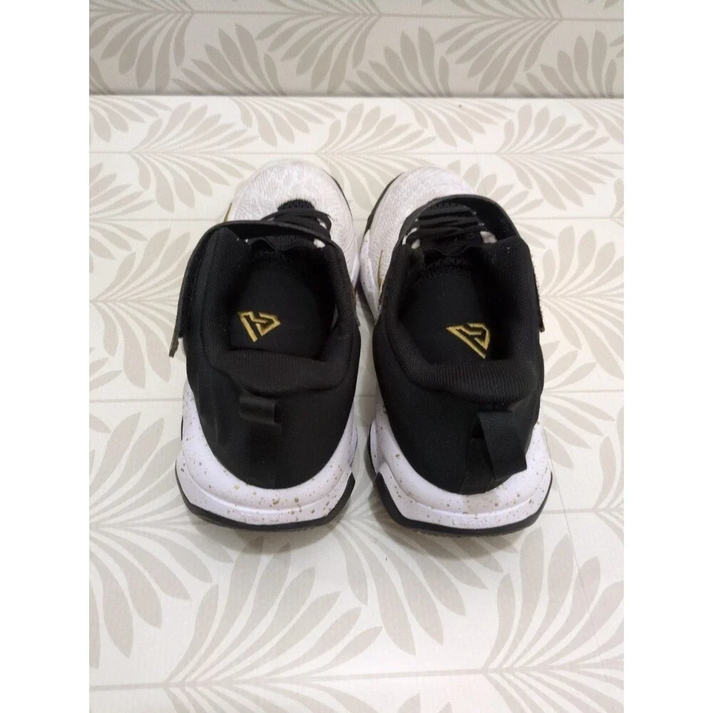 Nike Giannis Immortality 2 White Black Gold DQ1943-101 Kids 2.5Y Sneakers